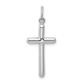 14K White Gold Cross Pendant