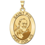 Saint Pio Of Pietrelcina Oval Medal