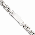 Custom Engraved Stainless Steel Men's Brushed ID Bracelet