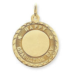 Happy Graduation Day Engravable Pendant Charm