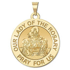 Our Lady Of The Rosary Religious Medal