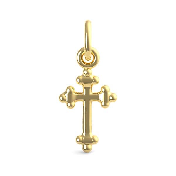 Bottony Cross Accent Charm