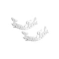 Pair of Texas Tech Script Earrings