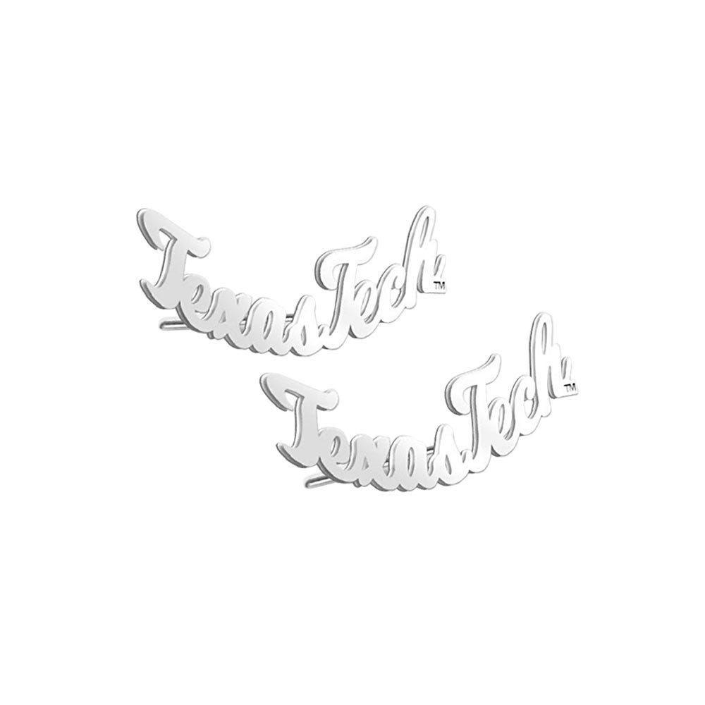 Pair of Texas Tech Script Earrings