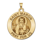 Saint Maron Round Religious Medal