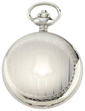 Charles-Hubert Paris Stainless Steel Hunter Case Mechanical Pocket Watch