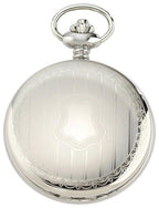 Charles-Hubert Paris Stainless Steel Hunter Case Mechanical Pocket Watch
