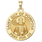 Saint Guy of Pomposa Round Religious Medal
