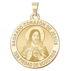 Sacred Heart Of Jesus Round Religious Medal