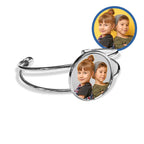 Photo Engraved Bangle Bracelet