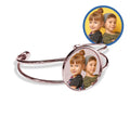 Photo Engraved Bangle Bracelet