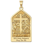 The 14 Holy Helpers Pentagon Religious Medal