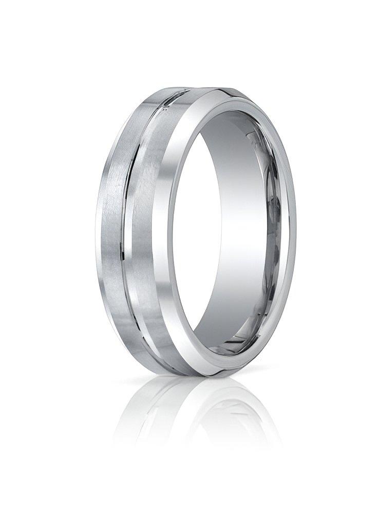 Cobalt Chrome Comfort Fit Approx. 0.28 Inch Wedding Band