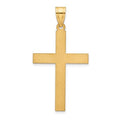 14K Satin Cross Pendant