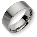 Stainless Steel Flat Approx. 0.31 Inch Brushed Wedding Band