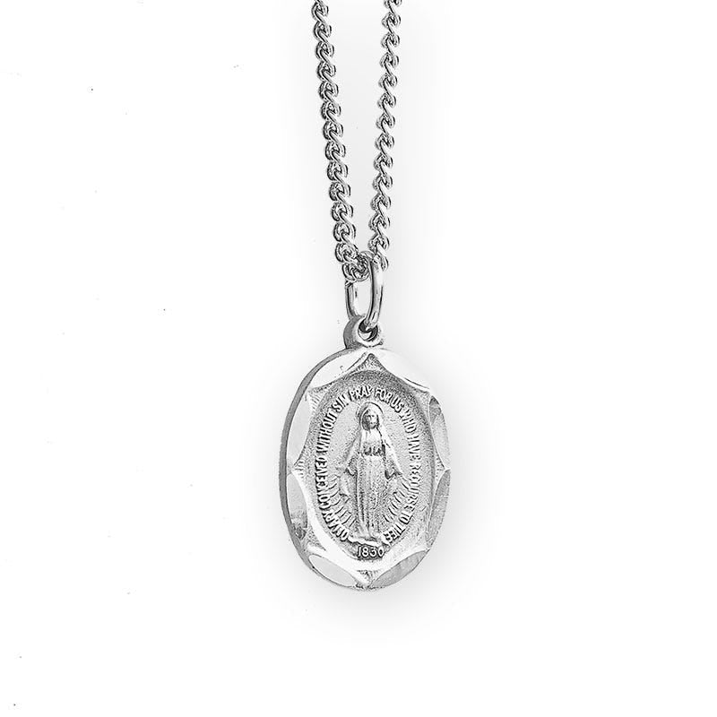 Pewter Oval Miraculous Medal