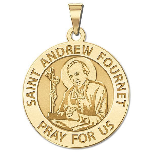 Saint Andrew Fournet Round Medal