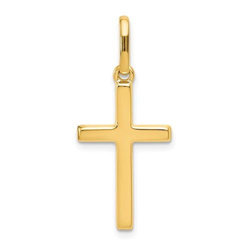 14K Hollow Gold Cross Pendant