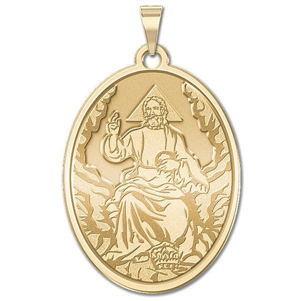 God The Father Oval Medal