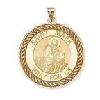 Saint Mark Round Rope Border Religious Medal
