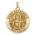 Saint Petronelle Round Religious Medal