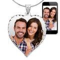 Sterling Silver Valentine's Day Photo Engraved Heart Package
