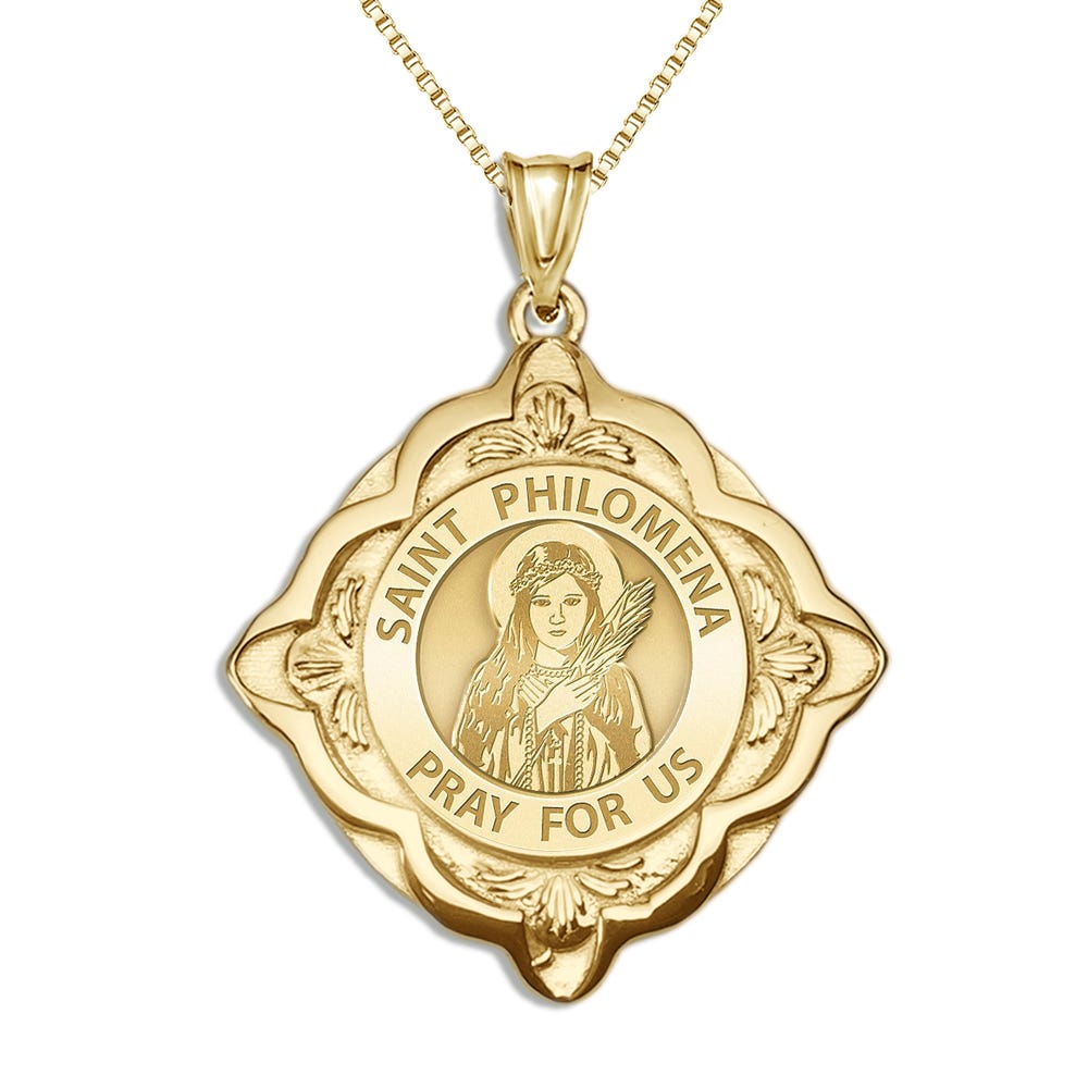 Saint Philomena Cathedral Round Religious Medal