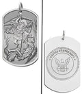 Saint Michael Navy Dog Tag Medal