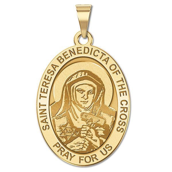 Saint Teresa Benedicta Of The Cross - Oval Religious Medal