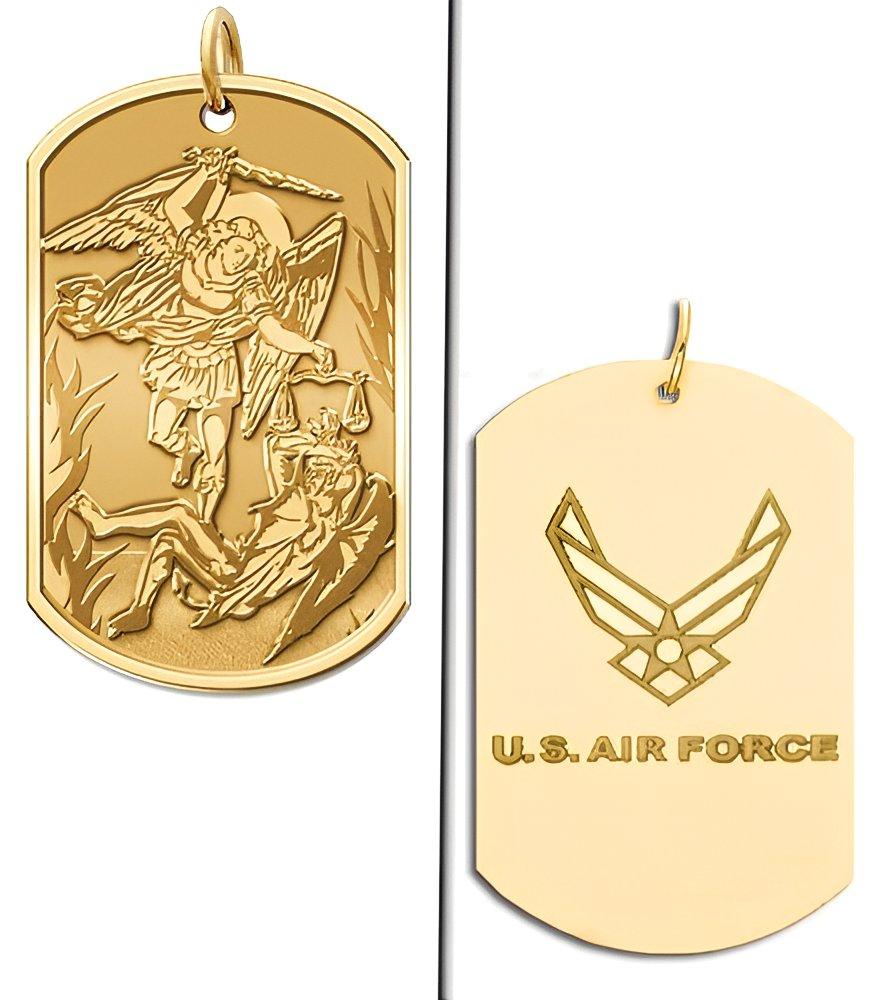 Saint Michael Air Force Dog Tag Medal