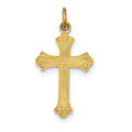 Sterling Silver 24K Gold-Plated Cross Pendant