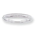 14K White Gold Approx. 0.12 Inch Milgrain Wedding Band