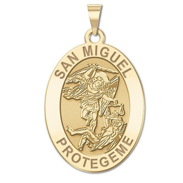 San Miguel Oval Religious Medal
