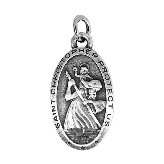 Pewter Saint Christopher Pendant