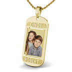 Dog Tag with 2 Names Etched