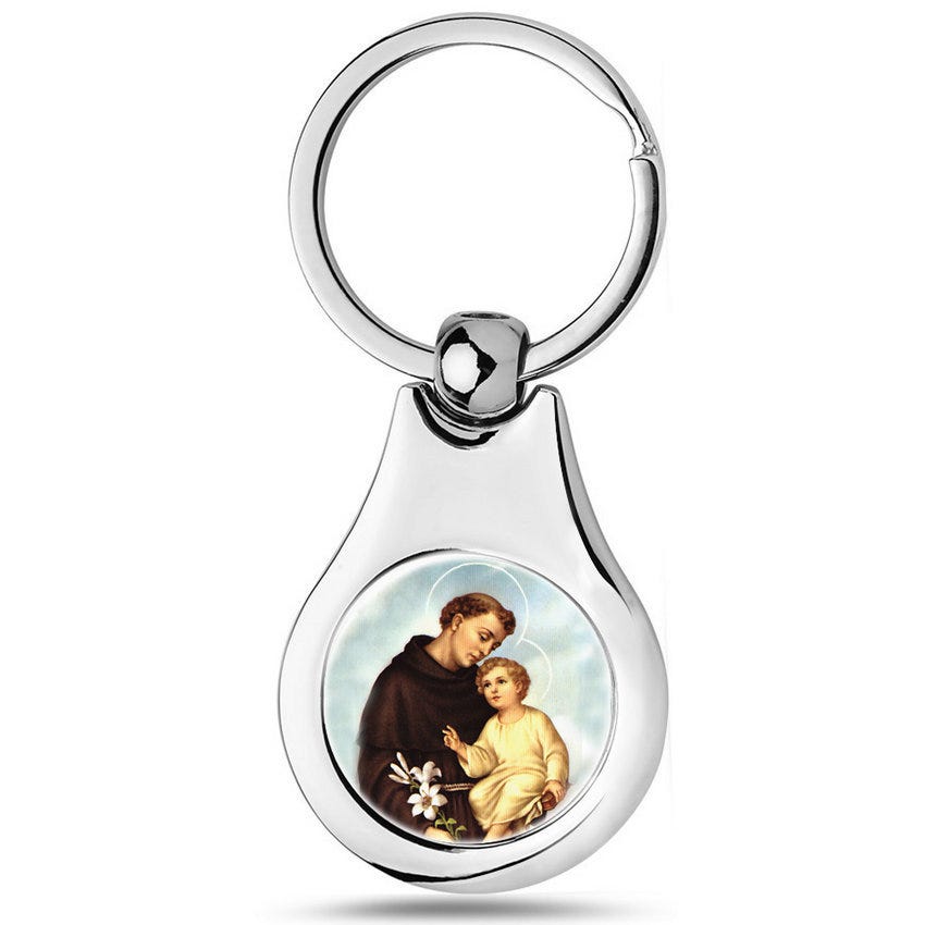 Saint Anthony Keychain