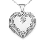 Floral Heart Photo Locket
