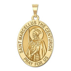 Saint Marcellus the Centurion Oval Religious Medal