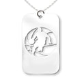 Basketball Player Cut-Out Rectangle Pendant