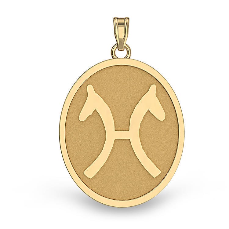 German Hanovarian Horse Breed Oval Medal