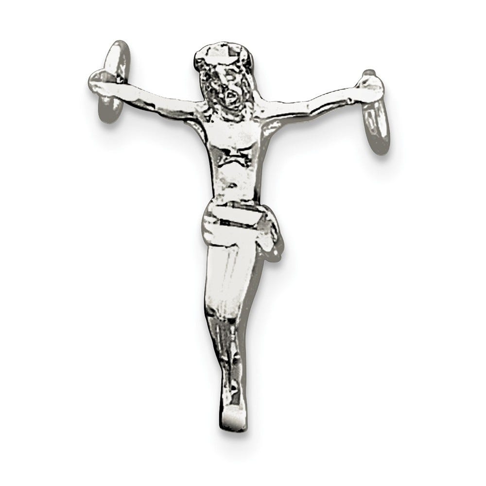 Sterling Silver Corpus Crucified Christ Pendant