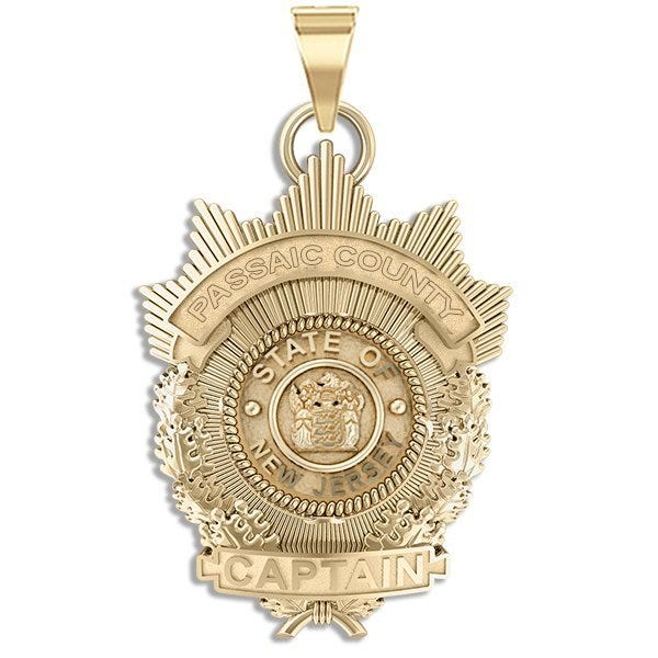 Personalized New Jersey Police Captain Badge with Your Departmenta
