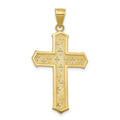 10K Gold Plated Passion Cross Pendant