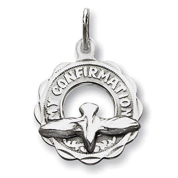 My Confirmation Dove Cut-Out Religious Medal
