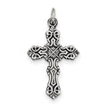 Sterling Silver Antiqued Cross Pendant