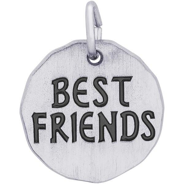 Best Friends Charm Tag Engravable