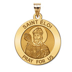 Saint Eloi Round Religious Medal
