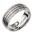 Titanium Grooved Approx. 0.31 Inch Satin Wedding Band