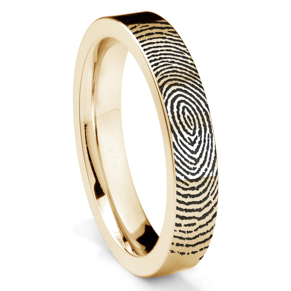 Custom Fingerprint Women's Fingerprint Ring