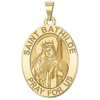 Saint Bathilde Oval Religious Medal